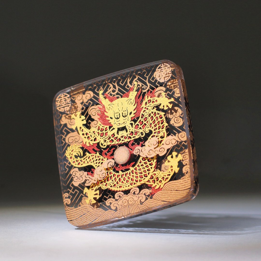 五爪金龙 FingerART纸艺术磁石贴 香港文化系列 (PM-07) - 冰箱贴/磁贴 - 其他材质 多色