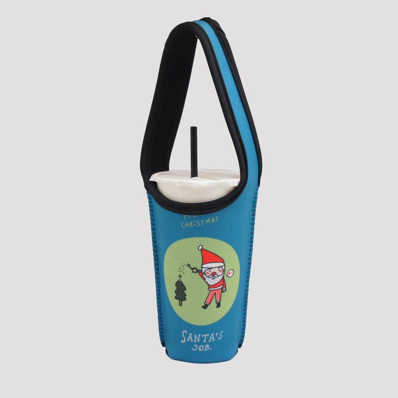 BLR 饮料提袋 保冷保温 防碰撞 Magai's 圣诞限定 Ti 36 - 随行杯提袋/水壶袋 - 聚酯纤维 绿色