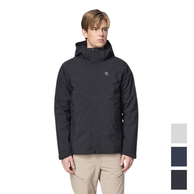 【Wildland 荒野】弹性防水3in1+羽绒两件式外套 男 0B32920 - 男装外套 - 聚酯纤维 黑色