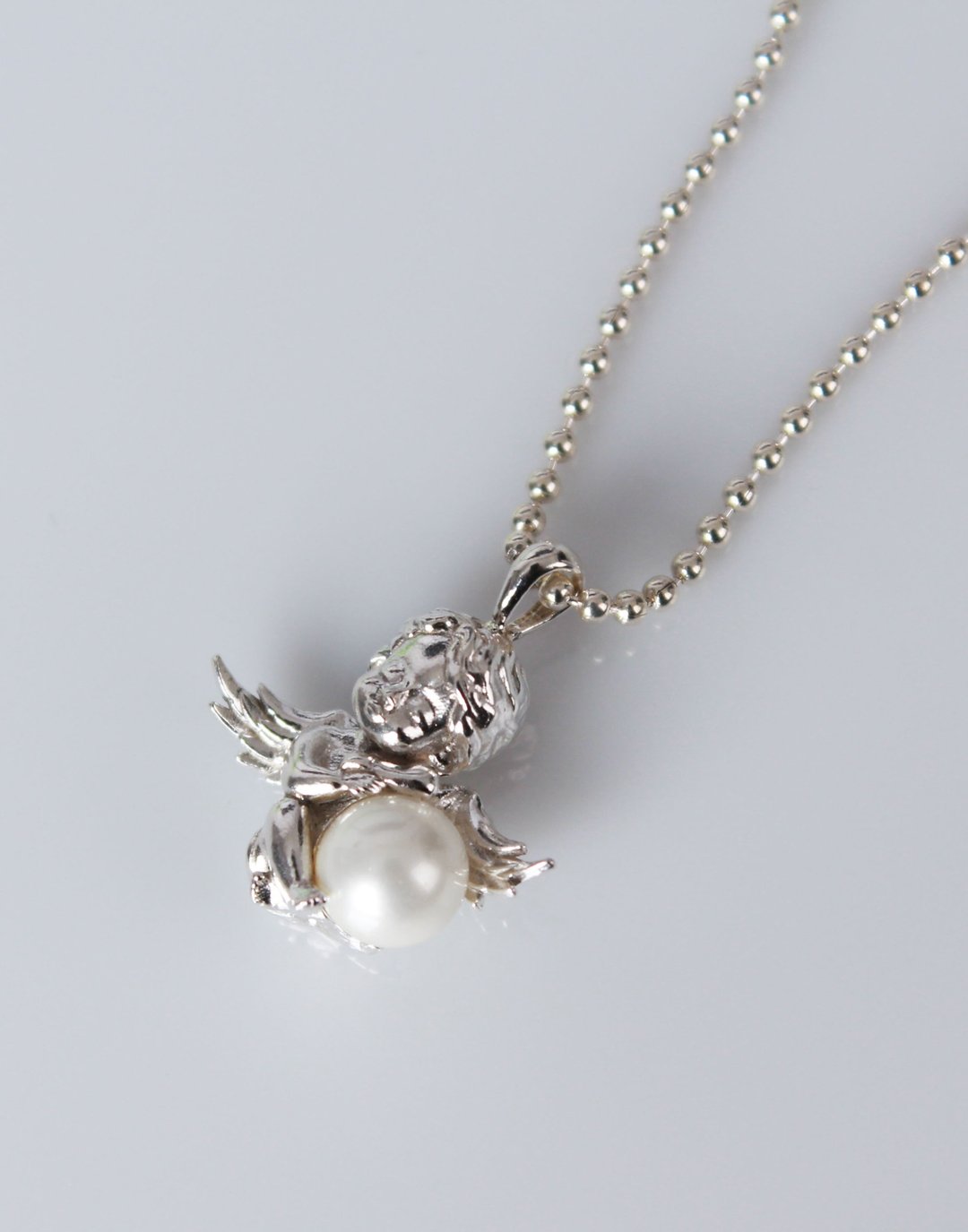 宝宝天使项链 (925纯银) - 项链 - 其他金属 银色