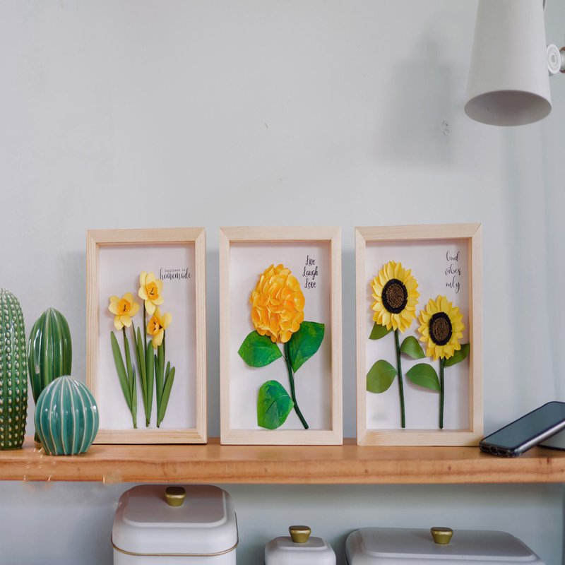 Shining Summer Set - Paper Flowers Art - 墙贴/壁贴 - 环保材料 