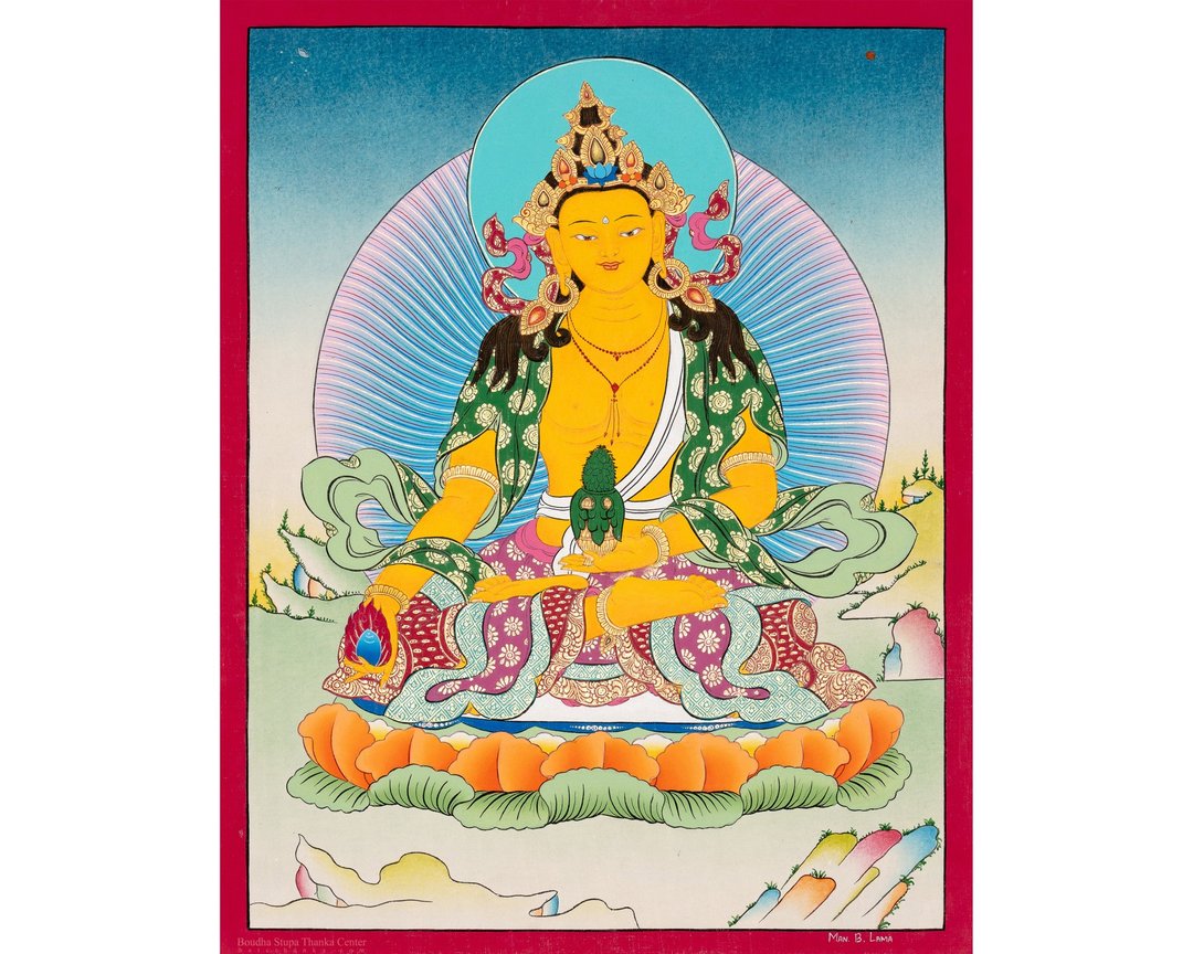 传统佛教地藏菩萨唐卡 - 墙贴/壁贴 - 其他材质 多色