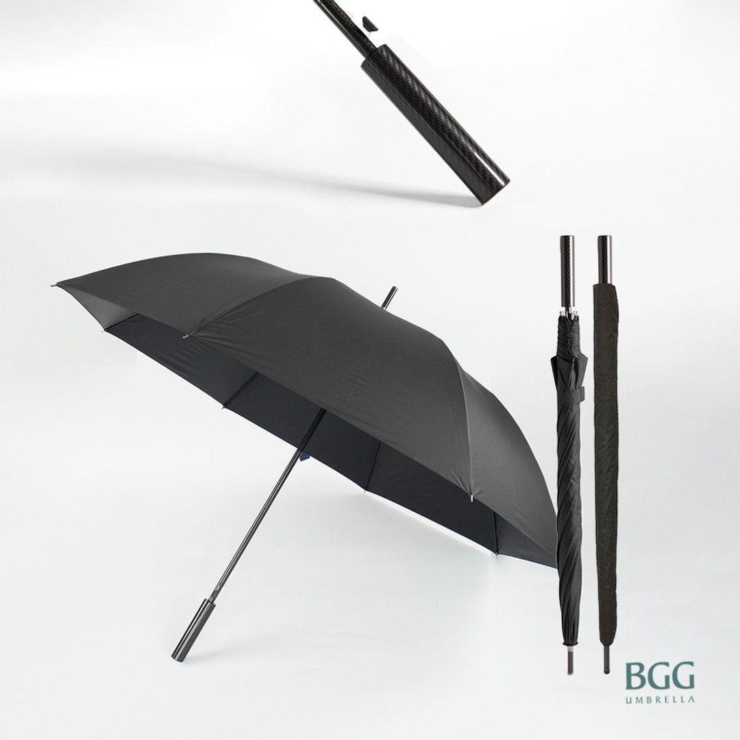 【BGG Umbrella】Air Umbrella Golf 超轻量碳纤维高尔夫球伞 - 雨伞/雨衣 - 碳纤维 黑色