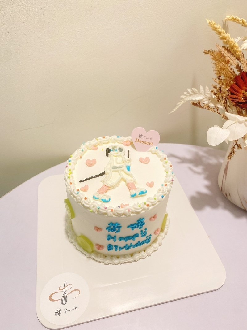 剑道 女儿庆生蛋糕 人像绘图 定制化 题字蛋糕 铄甜点 4寸 纪念 - 蛋糕/甜点 - 新鲜食材 