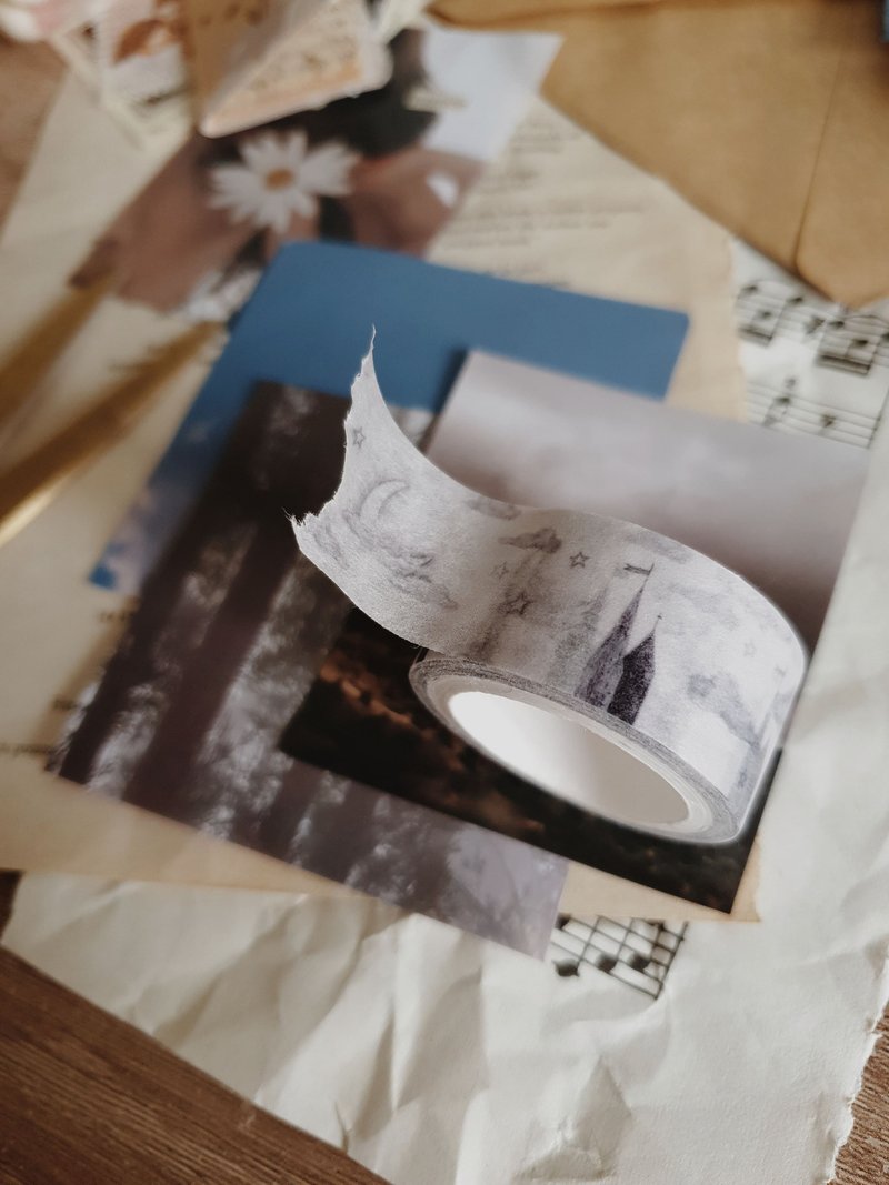 天空 纸胶带 - 纸胶带 - 纸 白色