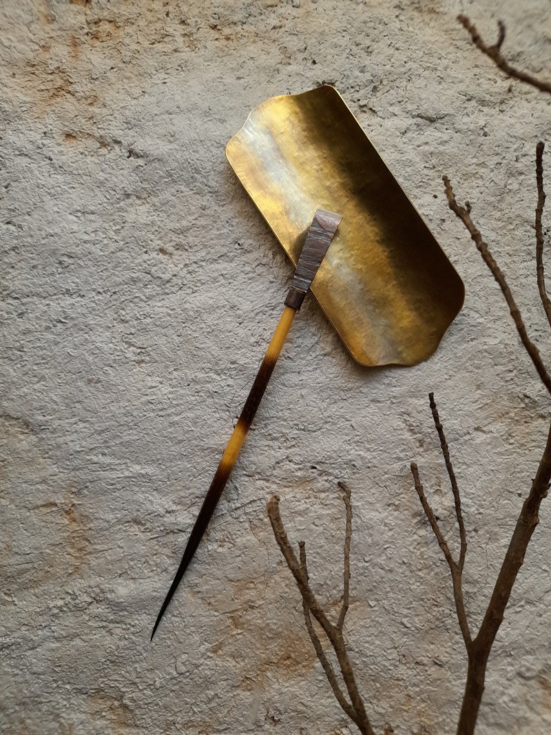 手制红铜棘刺茶针茶拨#C02 - 茶具/茶杯 - 铜/黄铜 咖啡色