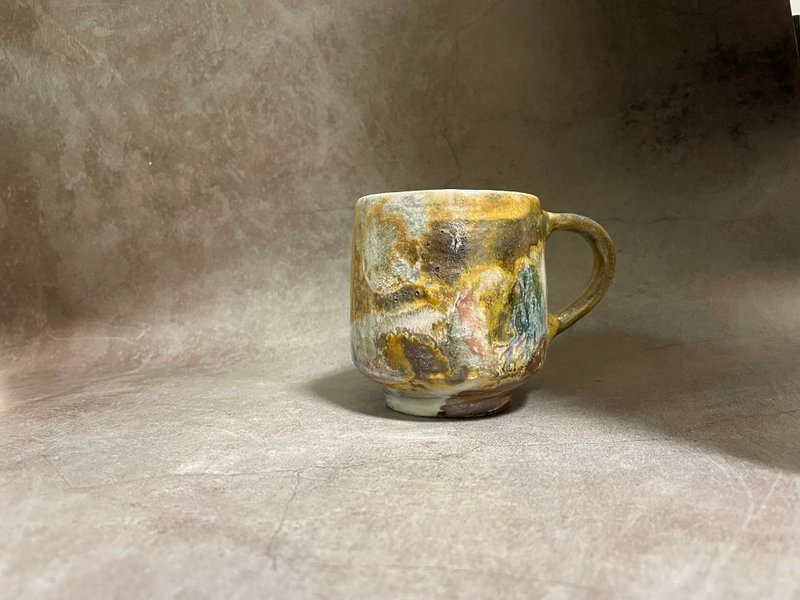 柴烧杯-二次烧-时间印记02 - 咖啡杯/马克杯 - 陶 咖啡色