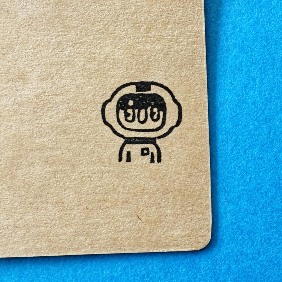 Astronaut ・ rubber stamp・ 20mm series - 印章/印台 - 橡胶 白色