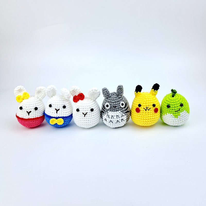 手钩玩偶  办公室摆设 家居摆设 礼物  钥匙扣 吊饰 附送挂饰匙扣 - 吊饰 - 棉．麻 多色