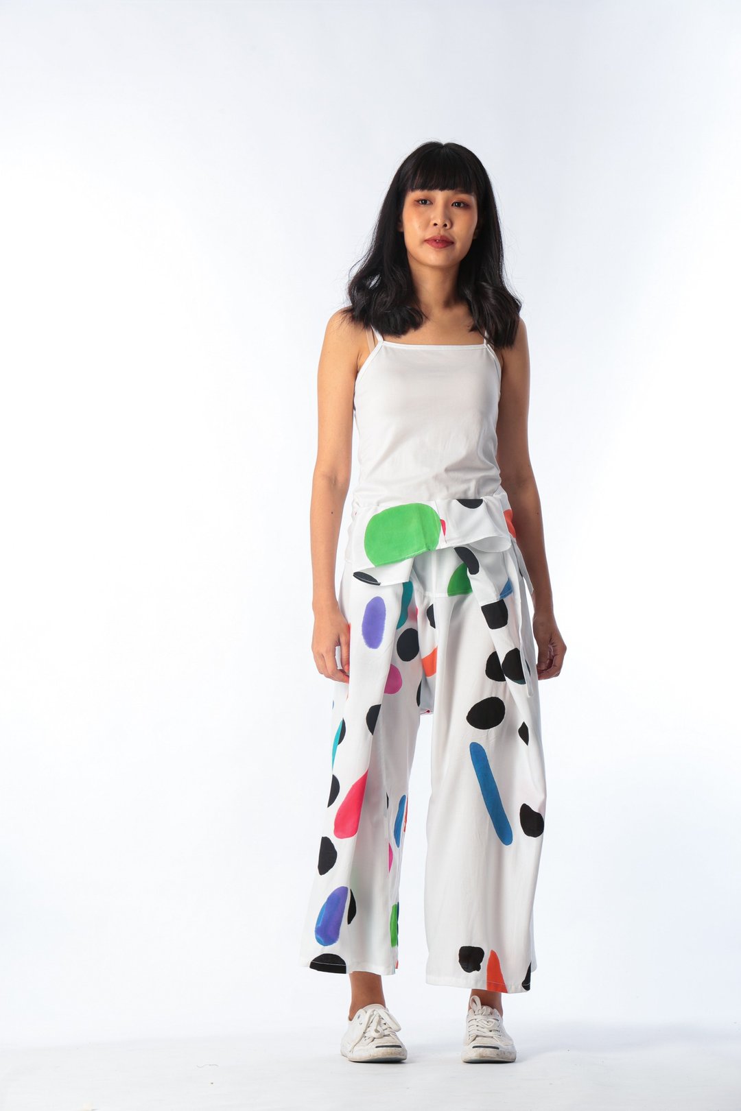 Thai Fisherman Pants Hand Paint on Soft Cotton Rayon for Yog - 女装长裤 - 棉 多色