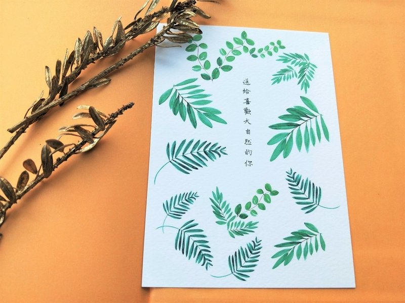 Postcard/万用明信片/明信片/手绘 - 卡片/明信片 - 纸 白色