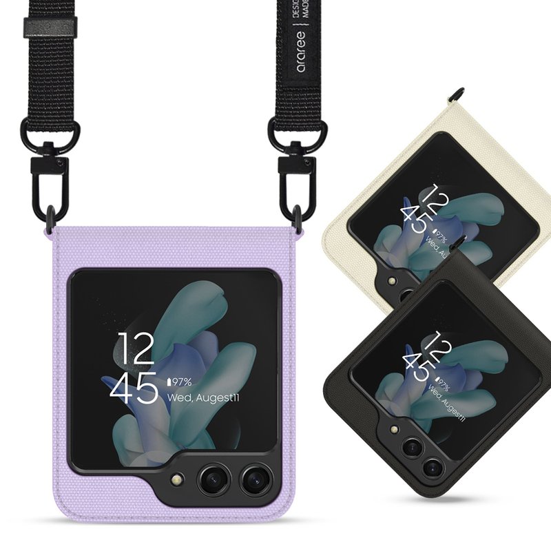 araree - Samsung Galaxy Z FLIP 5 CANVAS DIARY 保护壳 - 手机壳/手机套 - 其他材质 