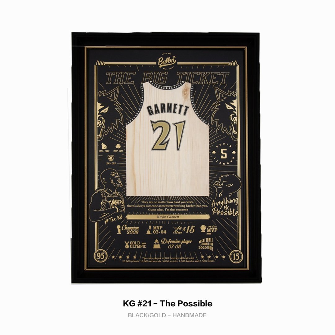 木球衣挂画 - KG - The Possible #21 - 画框/相框 - 木头 黑色