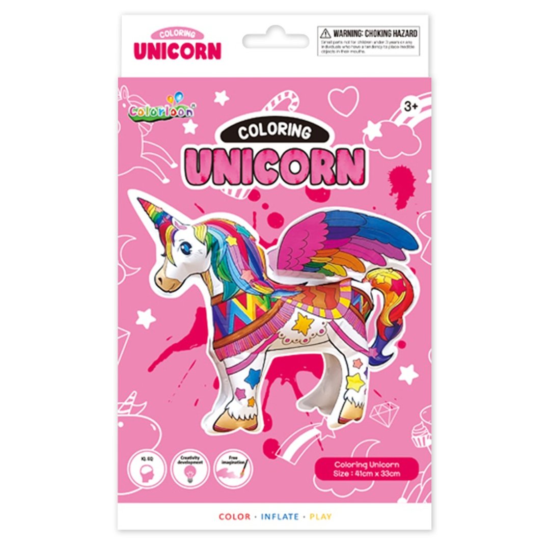 韩国 Colorloon 3D 造型手绘纸气球 - 独角兽系列 (盒装) - 玩具/玩偶 - 纸 多色