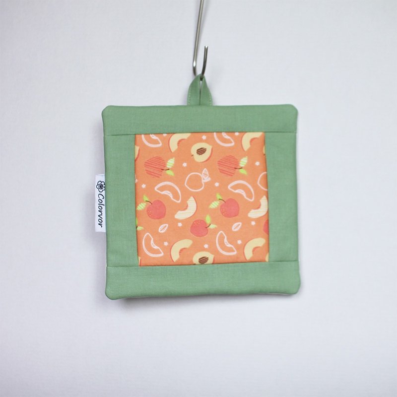 甜蜜水蜜桃大隔热垫 - 餐垫/桌巾 - 棉．麻 多色