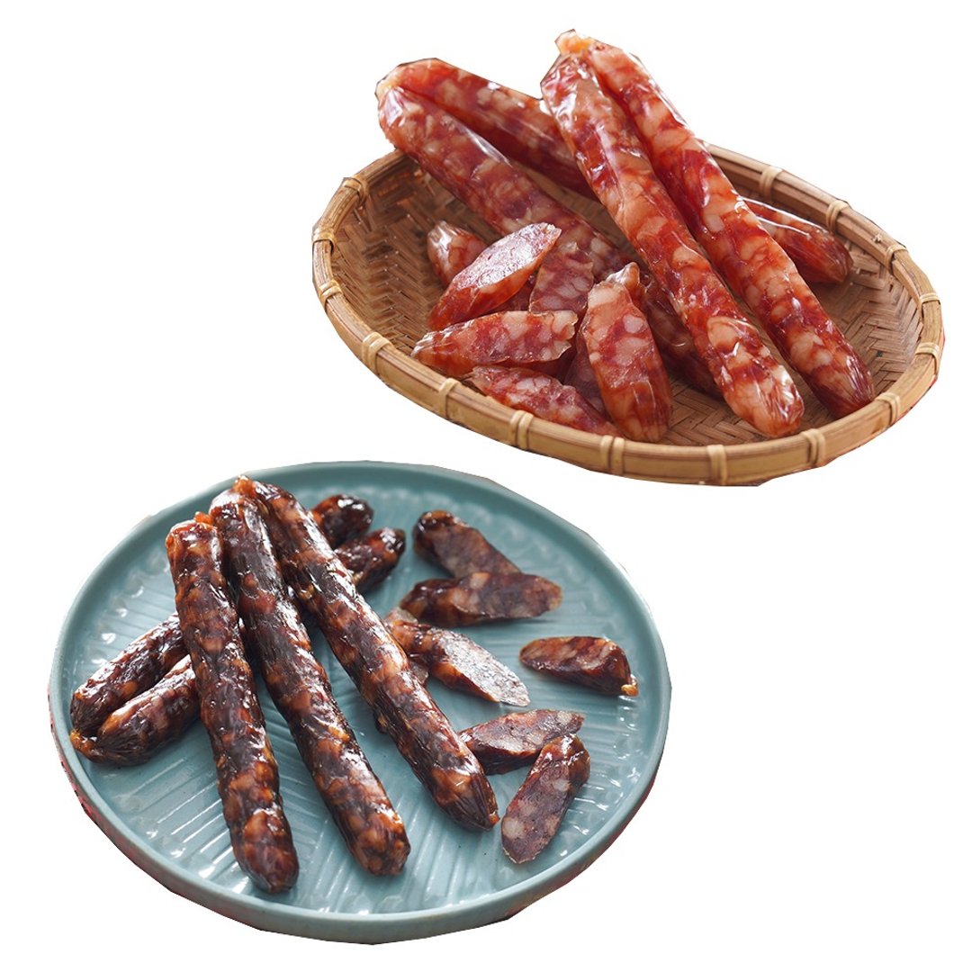 【南门市场】南门市场年货组-万有全双味腊肠组(玫瑰腊肠+肝肠) - 肉干/肉松 - 其他材质 