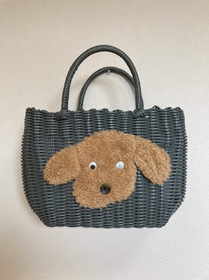 编织包 狗狗2 - 手提包/手提袋 - 棉．麻 