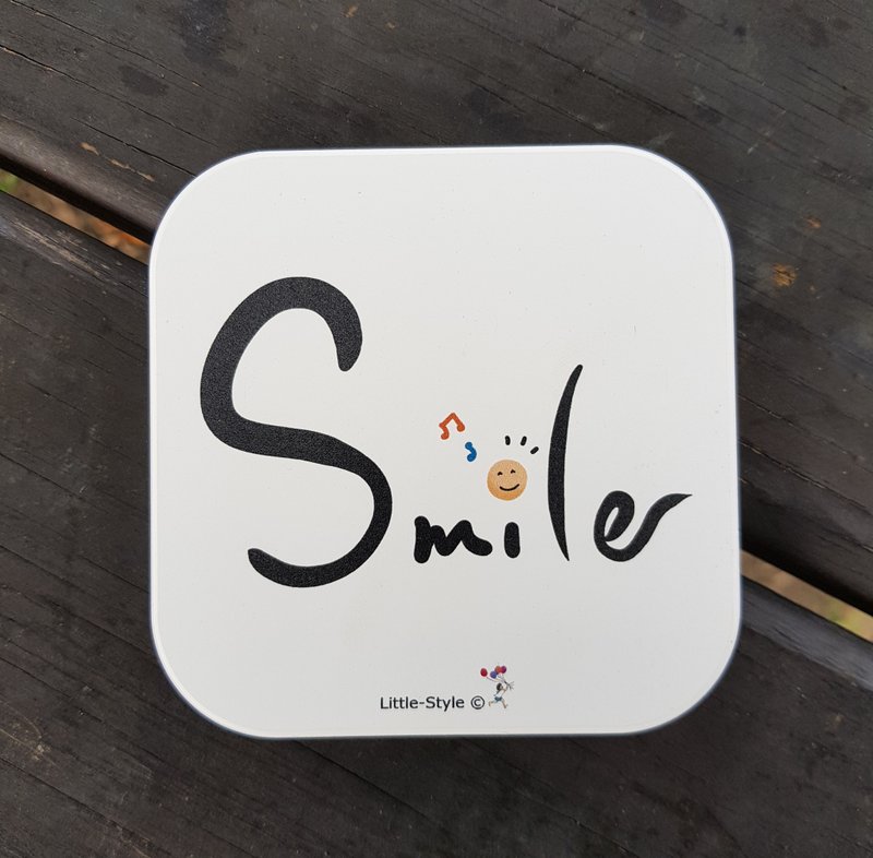 吸水杯垫-Smile - 杯垫 - 陶 白色