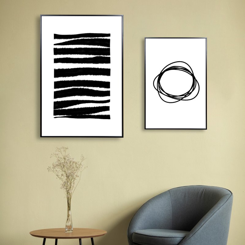 静止之中的流动 现代抽象 挂画 / 画芯 海报 无框画 装饰画 - 海报/装饰画/版画 - 纸 