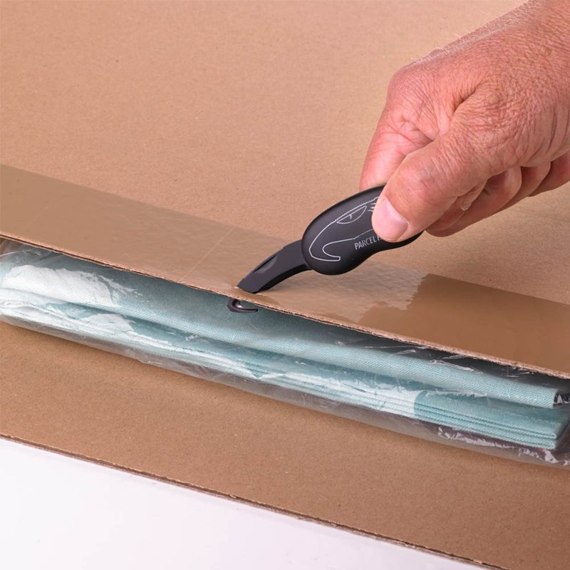 随身包裹开箱器(含钥匙圈) - 钥匙链/钥匙包 - 其他金属 黑色