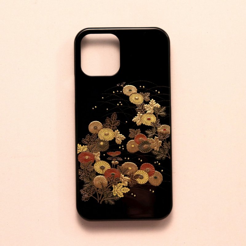 莳绘 iPhone 手机壳 iPhone 15 系列 高莳绘 小菊 山中漆器 - 手机壳/手机套 - 其他材质 