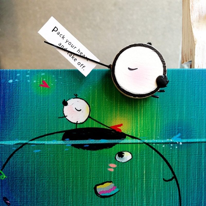 磁铁板画作-拾心 - 海报/装饰画/版画 - 其他材质 