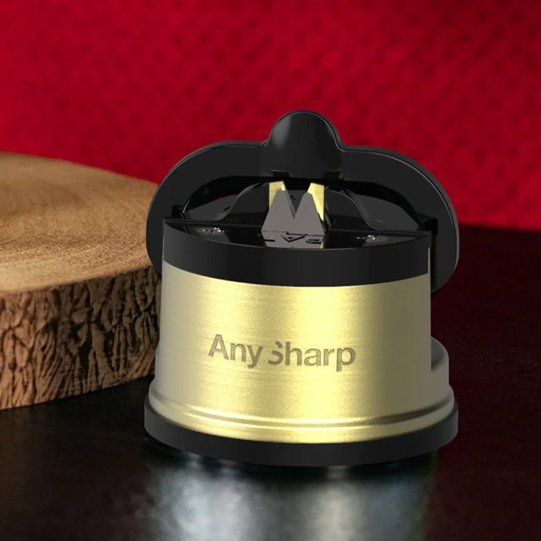 AnySharp 专业吸盘磨刀器【黄铜】Excel Pro - 菜刀/刀架 - 其他材质 金色