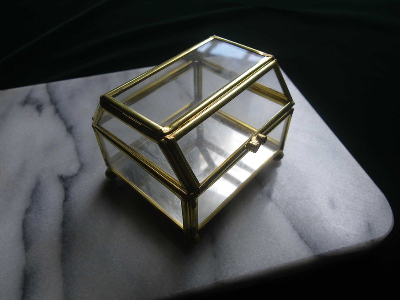 【老时光 OLD-TIME】早期台湾制玻璃珠宝盒 - 摆饰 - 其他材质 