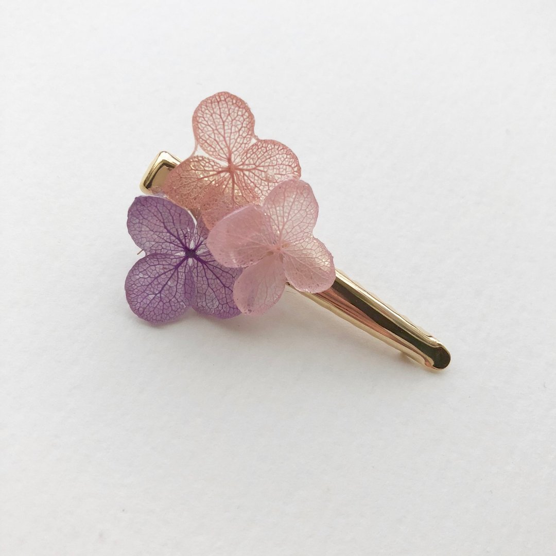 Hydrangea pinning*Pink amethyst* - 发饰 - 植物．花 粉红色