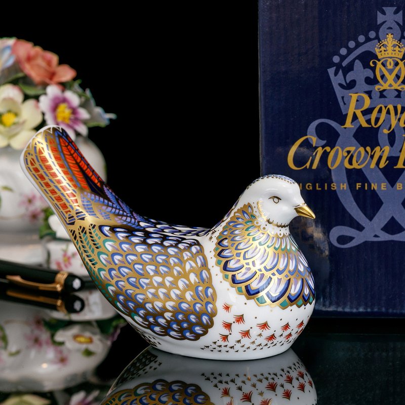 皇冠德贝瓷Royal Crown Derby希望之鸽2000千鿋年骨瓷陶瓷纸镇 - 摆饰 - 瓷 