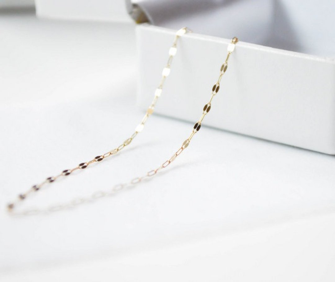 Bracelet / K10 Design Cut Chain Bracelet - 手链/手环 - 其他金属 金色