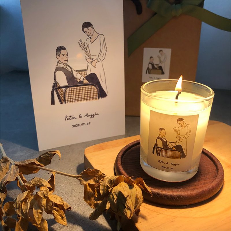 【订制】大豆蜡烛 - 80g玻璃蜡烛 伴娘礼物 婚礼小物 礼赠品 定制 - 喜帖 - 蜡 粉红色