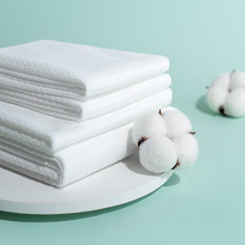 即弃纯棉压缩浴巾│140*70cm│洗面│浴巾│便携式│旅游旅行装 - 毛巾浴巾 - 棉．麻 白色