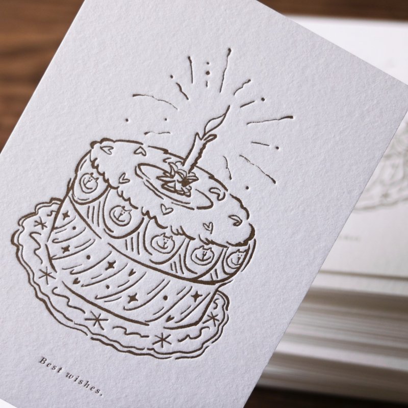 Best wishes. 凸版印刷卡片 - 卡片/明信片 - 纸 白色