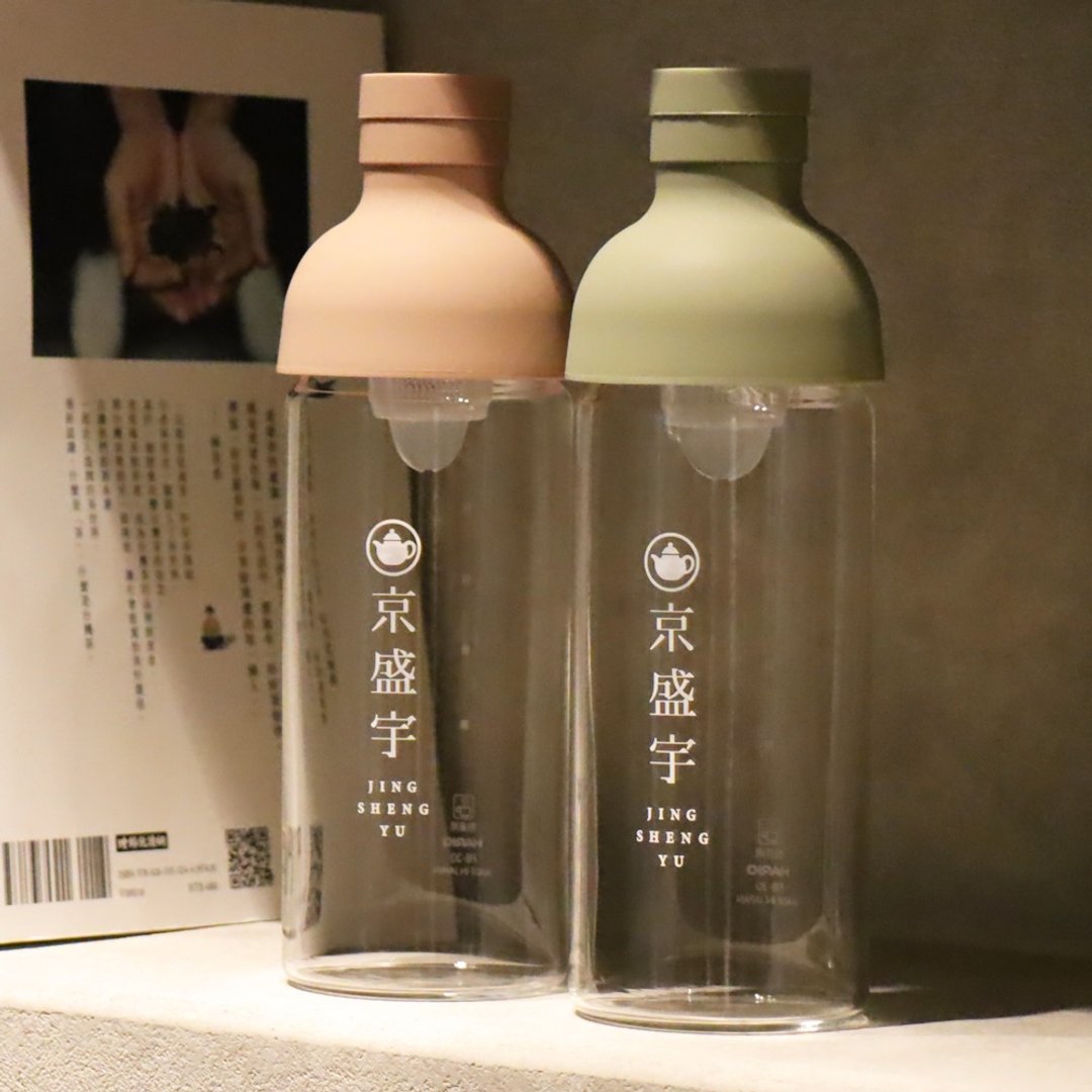 京盛宇【茶壶】Hario x 京盛宇 酒瓶冷泡茶壶(300ml) - 茶具/茶杯 - 玻璃 粉红色