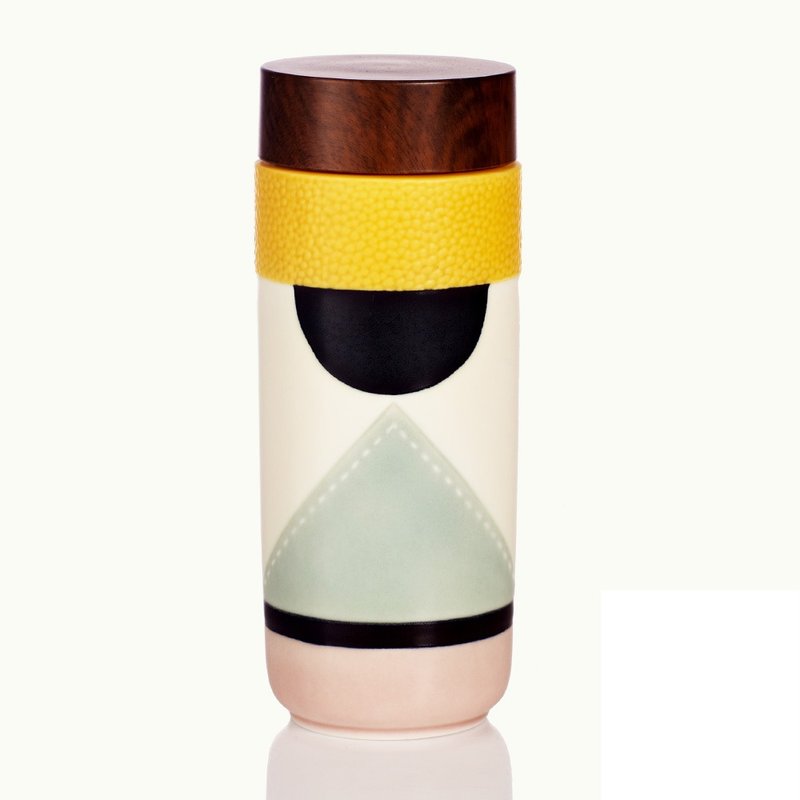 《干唐轩活瓷》航向幸福随身杯 / 大 / 特双 / 玫瑰粉彩绘 - 茶具/茶杯 - 瓷 