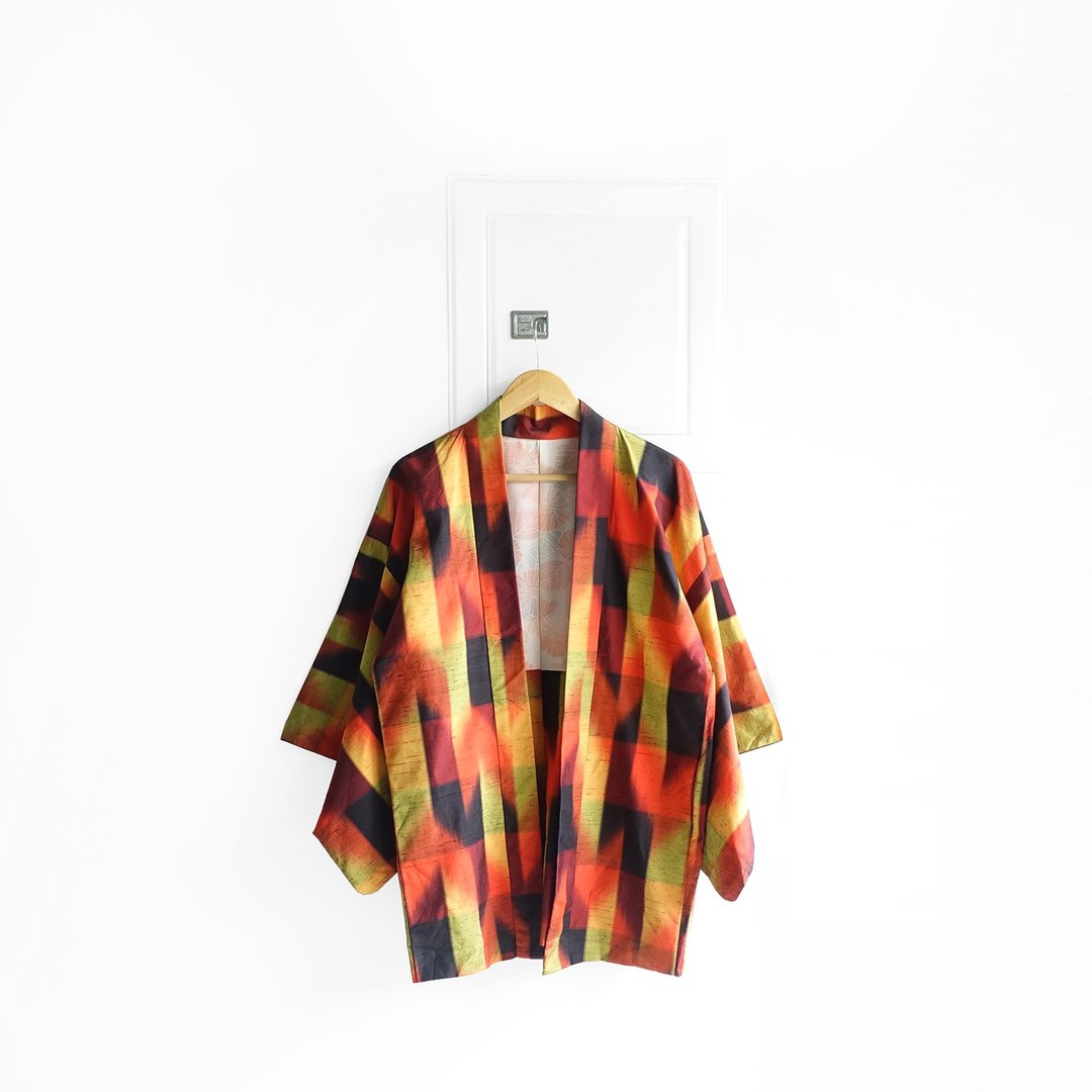 │Slowly│日本古董-轻和服长版外套P12│古着.vintage.复古.文艺. - 女装休闲/机能外套 - 其他材质 多色