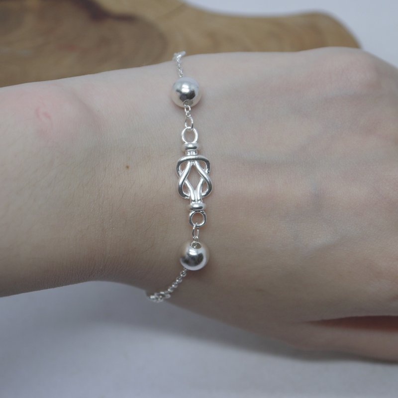 双平结纯银手链 - 手链/手环 - 纯银 