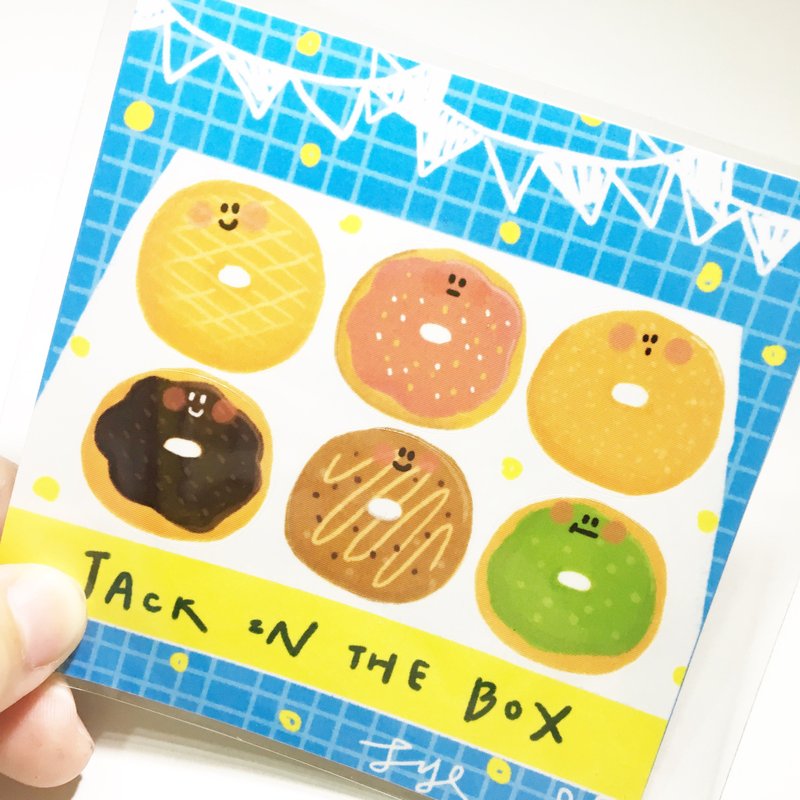 Jack in the box 趣味甜甜圈刀模贴纸 - 贴纸 - 纸 
