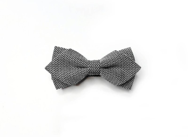 针织 老布 西装料 领结 Bow ties - 领结/领巾 - 羊毛 灰色