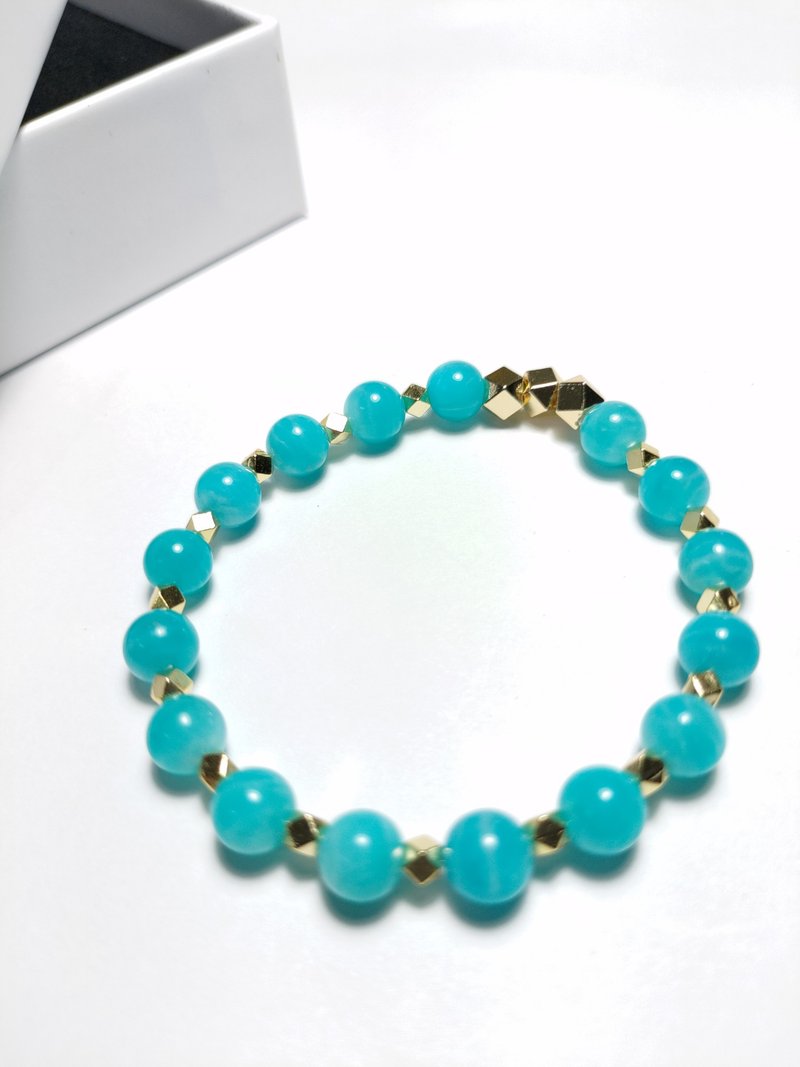 天河石  治疗失恋哀伤情感   冰川天河水晶手串 - 手链/手环 - 水晶 