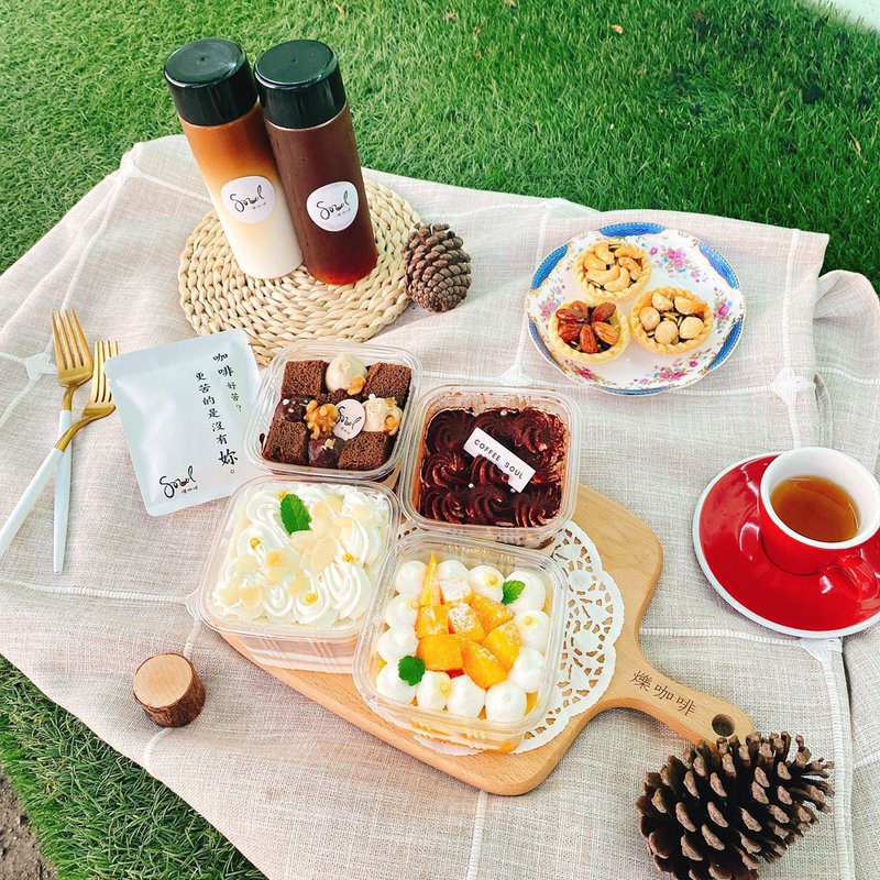 2入 综合水果盒子蛋糕 可宅配 铄甜点 下午茶 小蛋糕 生日 - 蛋糕/甜点 - 其他材质 