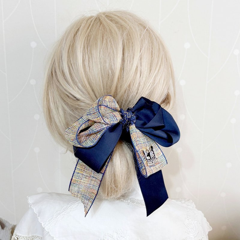 立体蝴蝶结黑猫香蕉夹 大肠圈发圈 马尾夹 发夹 相交夹 边夹 发夹 - 发饰 - 其他材质 紫色