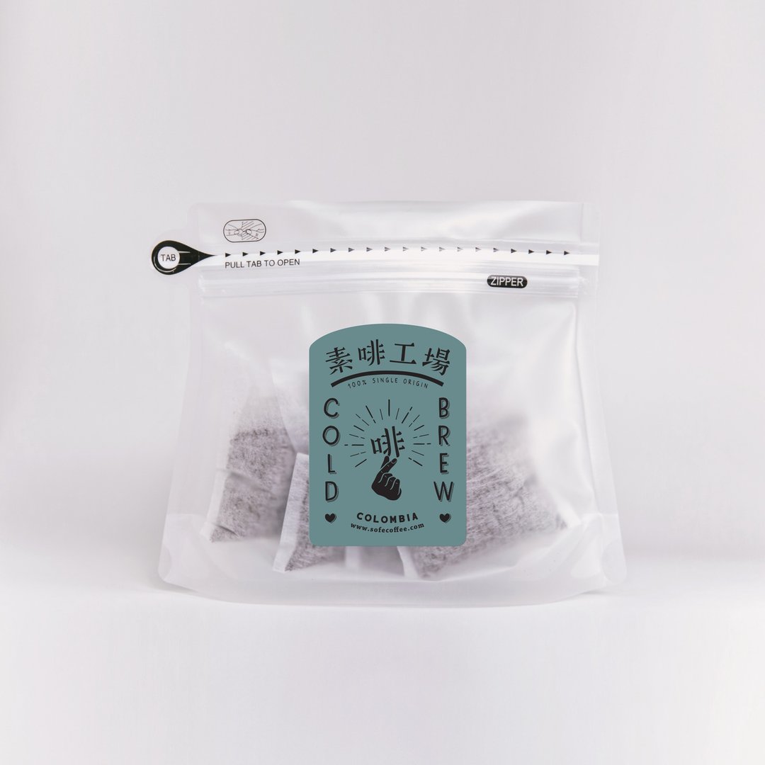 冷萃咖啡浸泡包 - 哥伦比亚 (20g X5) - 咖啡 - 新鲜食材 蓝色