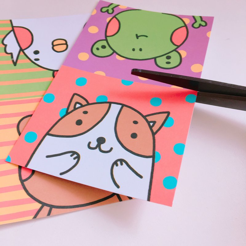 万用小卡6张入(每款两张) - 卡片/明信片 - 纸 