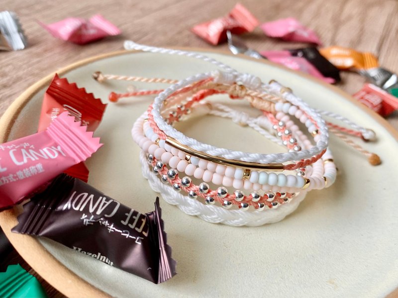 糖果合 | 手工防水蜡线 | 休闲时尚 - 手链/手环 - 棉．麻 