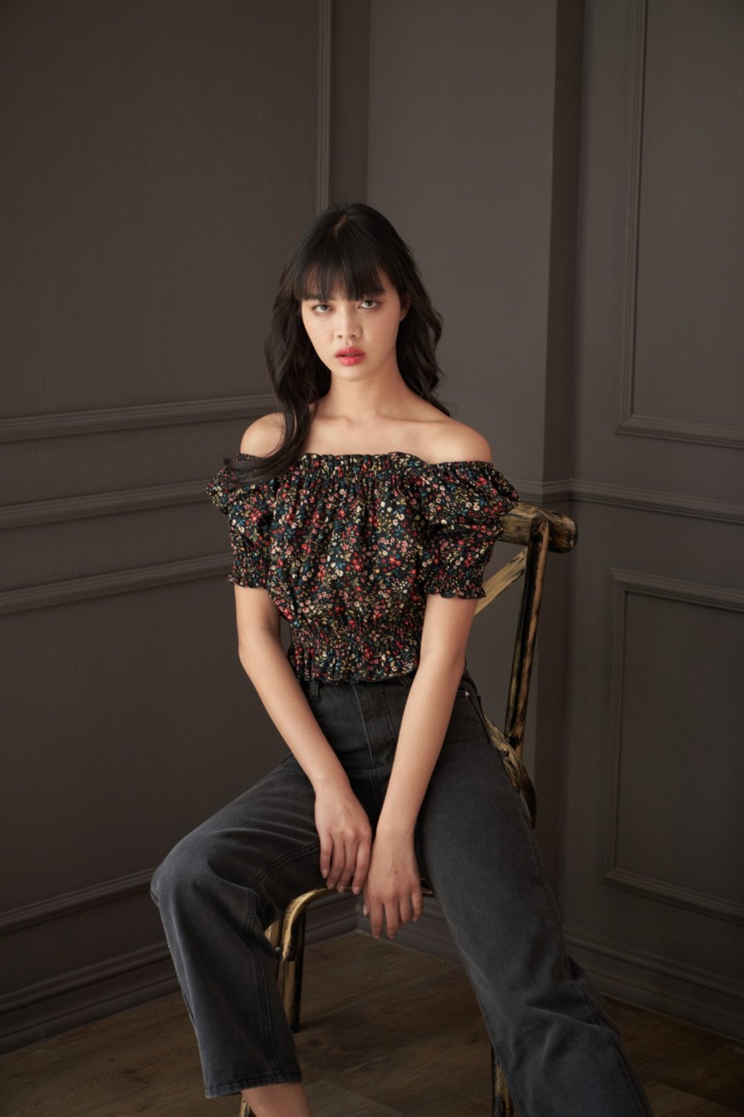 Naomi top (black) - 女装上衣 - 棉．麻 黑色