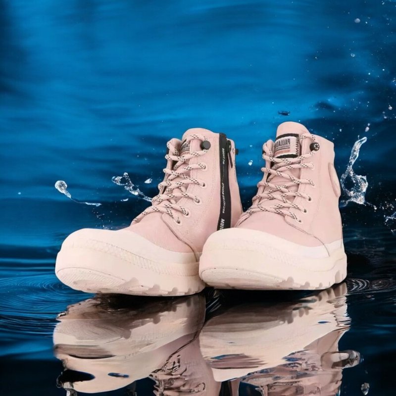 PALLADIUM PAMPA RECYCL LT+ WP+ 拉链防水靴 桃粉 74066 - 雨鞋/雨靴 - 其他材质 多色