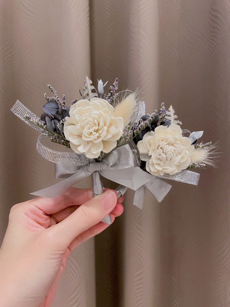 干燥花胸花 新郎胸花 伴郎胸花 毕业胸花 - 胸花/手腕花 - 植物．花 多色