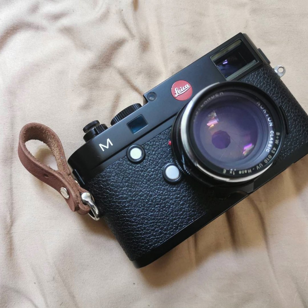 Camera Finger strap - for LEICA M only - 手机座/防尘塞 - 真皮 咖啡色